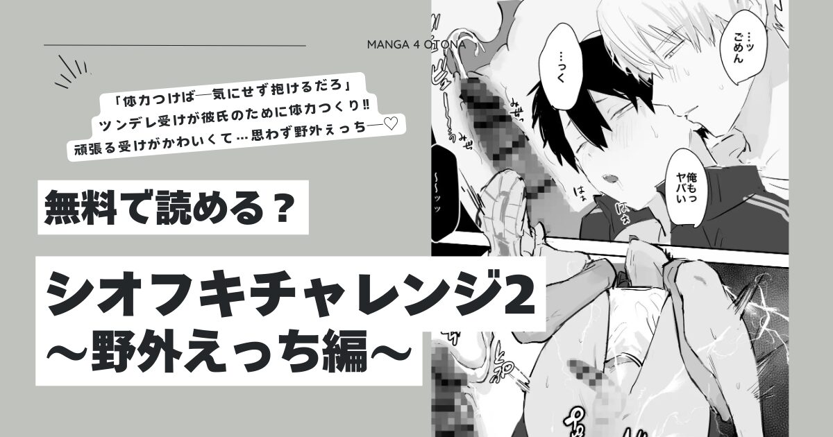 シオフキチャレンジ2〜野外えっち編〜hitomi,momonga,raw無料でdlして大丈夫？